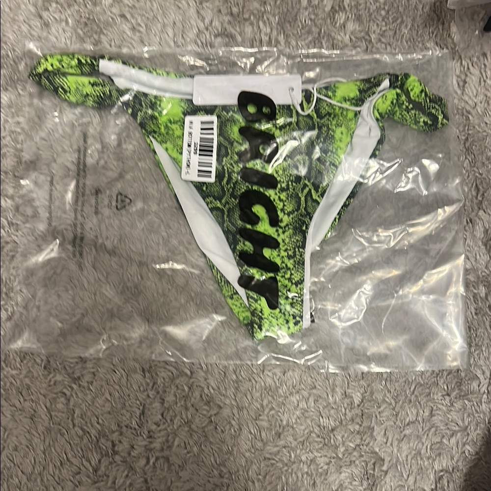 Green Snake Print Bikini